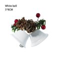 thumbnail image 3 of Adornos para árbol de Navidad, campana de metal dorada, blanca y roja, juego de joyas con forma de hombre de jengibre, decoraciones navideñas para el hogar, suministros para fiestas, 3 of 5