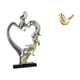 thumbnail image 1 of Escultura para dormitorio y sala de estar, figura moderna de pareja y pájaro, adorno coleccionable para decoración del hogar, ideal para bodas e inaug, 1 of 8