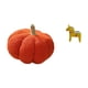 thumbnail image 5 of Cojín de peluche de calabaza de Halloween y figura sueca, cojín decorativo para sofá y escultura de animal para dormitorio y estantería de entrada., 5 of 8
