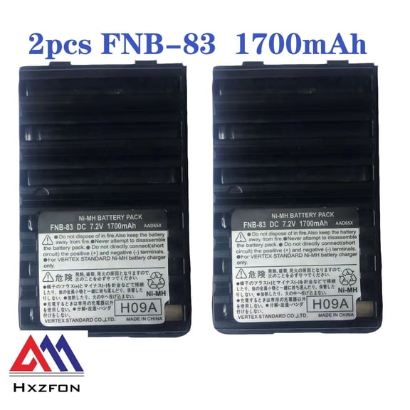 2pcs FNB-83 1700Mah OEM battery for Yaesu VX-170 VX-177 VXA-150 FT-60R VX-424 Radios