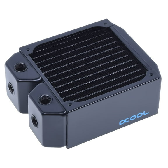 Alphacool NexXxos UT60 Full Copper Radiator 120, 120mm x 1, Single Fan, Black
