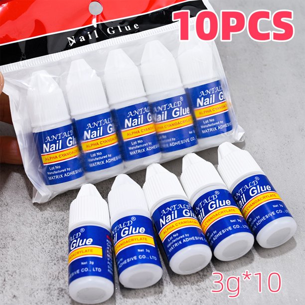 30/20/10 Uds pegamento de uñas de secado rápido acrílico puntas de uñas postizas pegamento Gel para extensión rápida Super Bond diamantes de imitación uñas postizas Mini pegamento