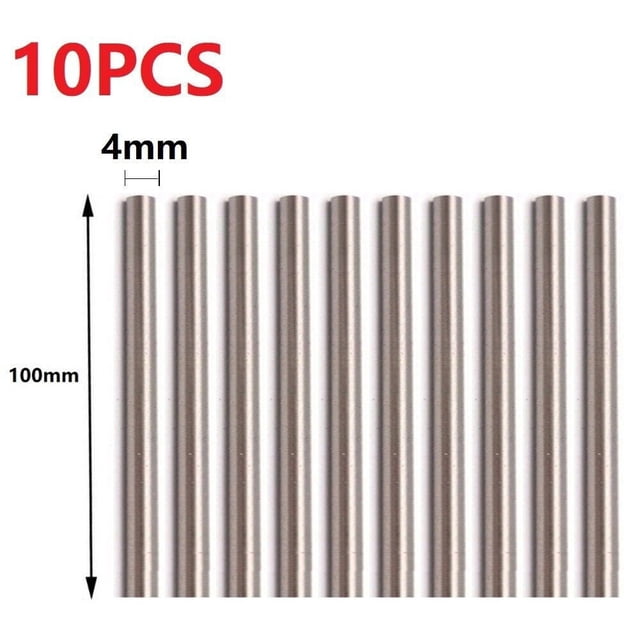 10 Pcs Barre Ronde Tige Droite Métrique HSS Tige en Acier Haute Vitesse Outil de Tour Neuf