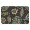 thumbnail image 1 of 20x32 inch Distressed Indoor Carpet - Floral Bathroom and Kitchen Rug - Soft and Non-Slip Area Rug for Dining and Office Room, 1 of 5
