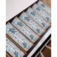 thumbnail image 7 of Stair Treads for Wooden Steps, Coastal Turtle Peel and Stick Stair Treads with Adhesive, Rustic Nautical Starfish Conch Coral Wood Non Slip Indoor Stairs Runner Rugs Mats for Elders Dogs 8"x30"4PCS, 7 of 7