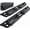 B-Black + brushed stainless steel, variant on Heavy Duty Textured Black Nerf Bars with 3" Drop Anti-Slip Running Boards and Removable Paintable Inserts, Fits 2009-2023 Classic Trucks