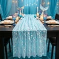 thumbnail image 6 of Glitter Sequin Table Runner 72 Inch Sheer Mesh Party Table Decor for Wedding Birthday Shower Banquet, 6 of 6