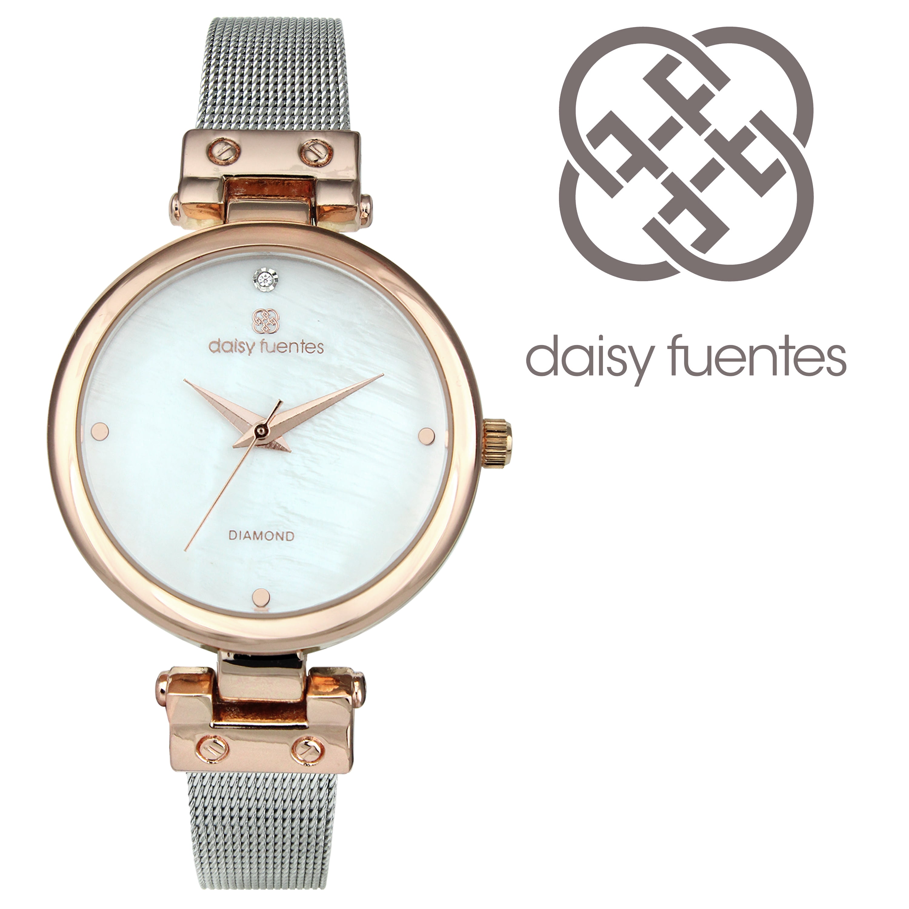Diamond Daisy Fuentes Watch Rose Gold Daisy Fuentes Digital