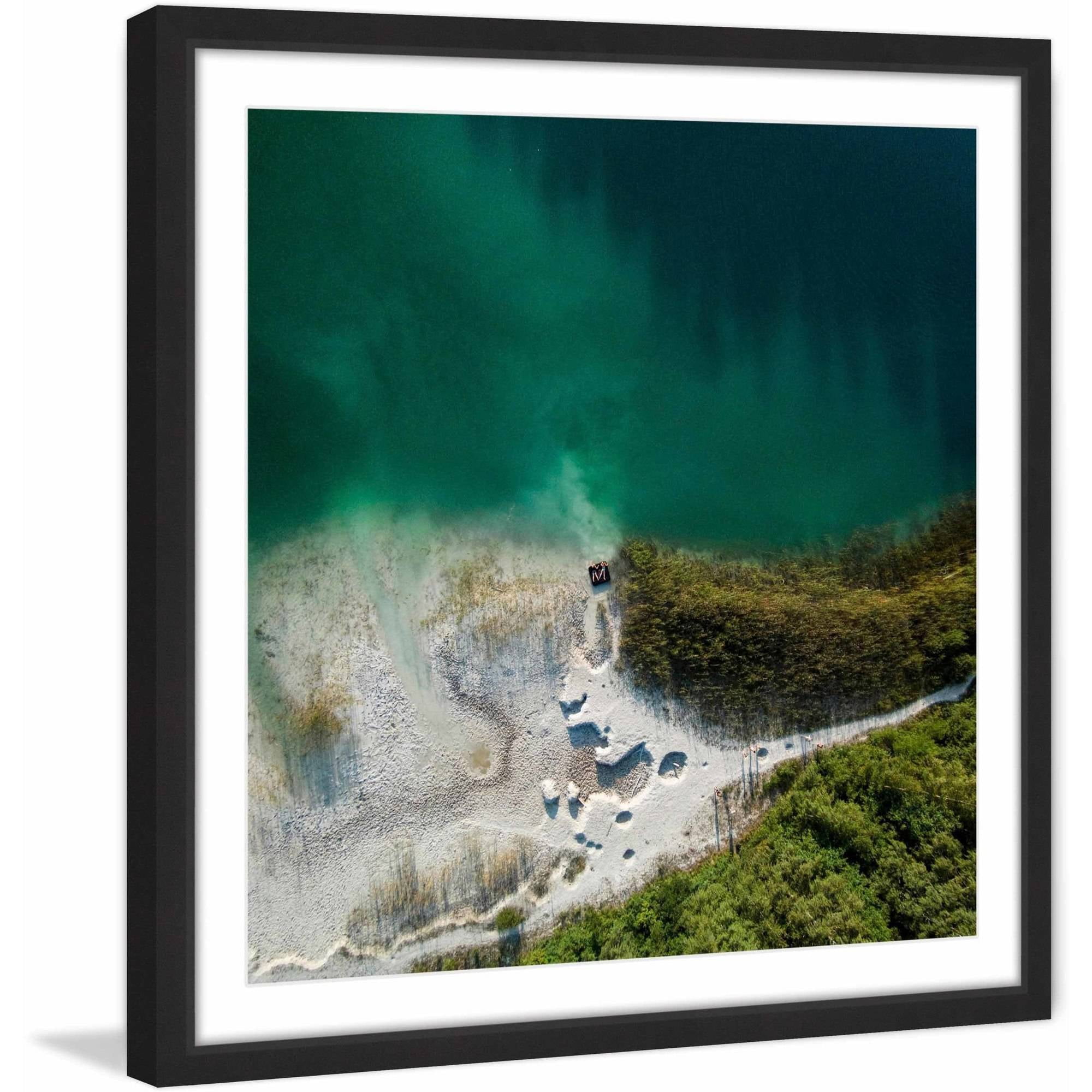 Marmont Hill "Sea Foam" By Karolis Janulis Framed Painting Art Print, 12.0" x 1.5"