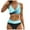 A04-Light Blue, variant on Jdkau Bikini Set for Women V Neck Two Piece Swimsuit Stylish Print Bathing Suit Wide Straps Full Coverage Bikini Swimsuit(Green,M)
