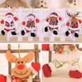 thumbnail image 5 of 1 Pack Christmas Ornaments Plush Christmas Tree Plush Hanging Ornaments Decorations Santa Snowman Elk Bear Ornaments for Christmas Tree Pendant Festive Season Holiday Party Home Decor, 5 of 5