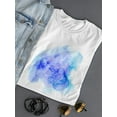 thumbnail image 3 of Beautiful Blue Floral Paisley T-Shirt Women -Image by Shutterstock, Female Small, 3 of 4