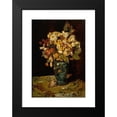 thumbnail image 2 of Adolphe Monticelli 11x14 Black Modern Framed Museum Art Print Titled - Flowers in a Blue Vase (1879-1883), 2 of 5