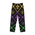 thumbnail image 4 of Fotbe Mardi Gra Geometric Men's Pajama Pants,Sleepwear Pants,Pj Bottoms Drawstring And Pockets-Medium, 4 of 9