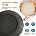 thumbnail image 2 of Homienly Kitchen 40-Piece Wheat Straw Dinnerware Set, Service for 8, Plates, Bowls & Cups, Microwave & Dishwasher Safe, Grey Stone, 2 of 8