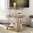 thumbnail image 2 of Adore Decor Addison Bar Cart Antique Gold, 2 of 9