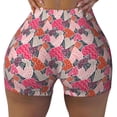 thumbnail image 2 of Balery Hearts for Valentines day Printed Workout Shorts for Women Seamless Scrunch Short Gym Yoga Running Sport Active Exercise Fitness Shorts-Large, 2 of 8