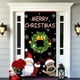 thumbnail image 4 of Adornos navideños, cubierta de puerta navideña de 35 x 79 pulgadas - Patrón de Papá Noel - Decoración de puerta para el día de Navidad - Decoración para fiestas de festivales Cubierta de puerta de pol, 4 of 4