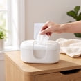 thumbnail image 2 of Parent's Choice Wipe Warmer with Night-Light & Safety Lock, Holds 100 Wipes, White, 2 of 6