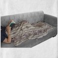 thumbnail image 6 of Floral Soft Flannel Fleece Throw Blanket, Middle Eastern Ottoman Medieval Ornamental Pattern, Cozy Plush for Indoor and Outdoor Use, 50" x 60", Eggshell Dried Rose, by Ambesonne, 6 of 6