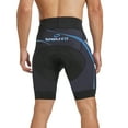 thumbnail image 4 of Sponeed Mens Bike Shorts Padded Bicycle Pants for Men Road Biking Tights Cycling Clothing Blue L, 4 of 8