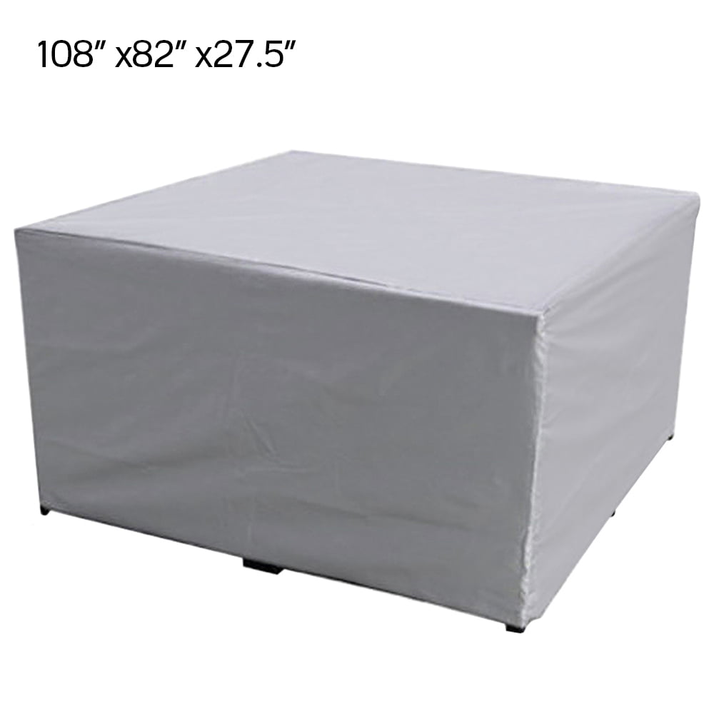 120x120x74cm 100% Waterproof & UV-Resistant Outdoor Furniture Cover Dining Table Chair Set Cover Patio Heavy Duty Table Cover