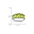 thumbnail image 2 of Gem & Harmony 4.00 Carat (Ctw) Five-Stone Peridot Ring in Sterling Silver for Women, 2 of 5
