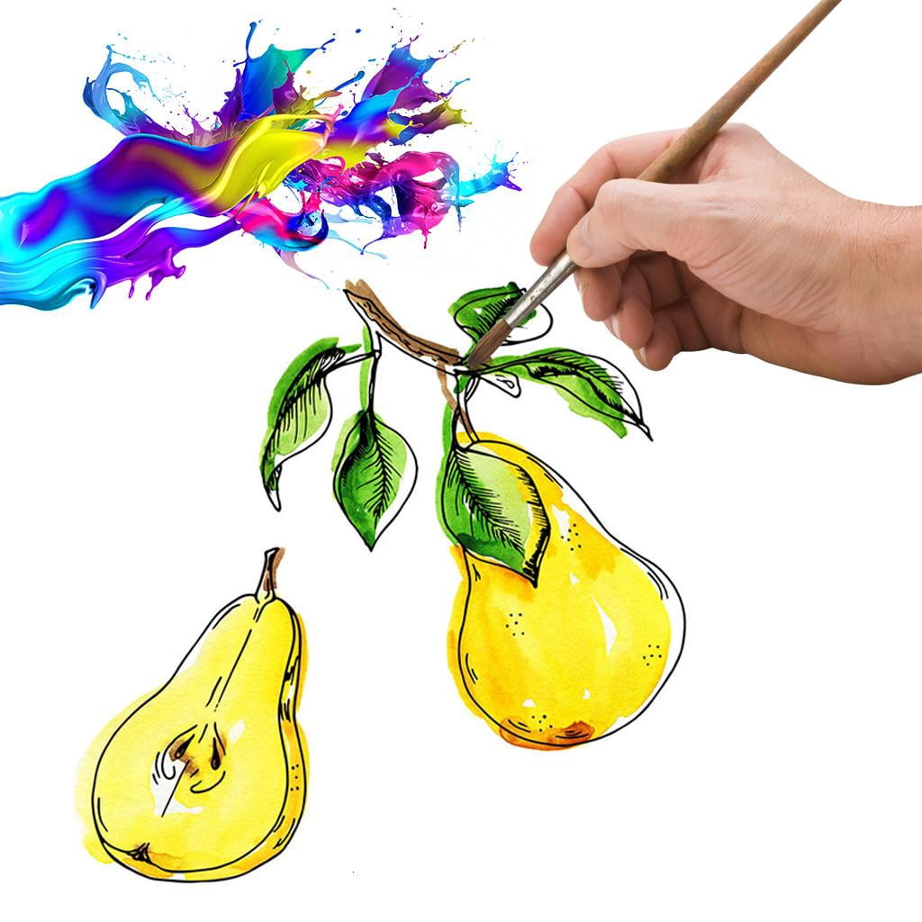Giaone Vibrant Gouache Watercolor Paint for Case with Palette 30 ml for Child 18C