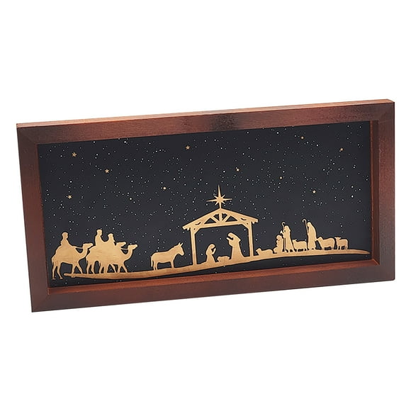 adviicd Nativity Scene Artwork Window Sill Decoration Wall Painting