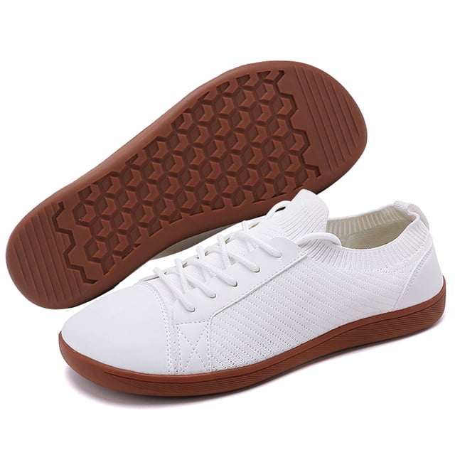 Nuevos Zapatos Deportivos Transfronterizos Gran Tamaño Con Horma Ancha Zapatos Casuales para Parejas Primavera Y Otoño Transpirables Y Livianos (K01 Blanco 40)
