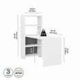 thumbnail image 3 of Bush Business Furniture Echo 56W Bookcase Desk in Pure White and Modern Gray, 3 of 6