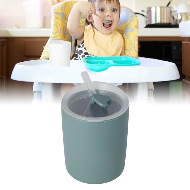 Taza Taza De Entrenamiento Para Bebés Con Tapa De Paja Taza Suave Para Estudiantes Herramienta De Transición Estable Y Amigable Para La Piel Para Bebés Pequeños
