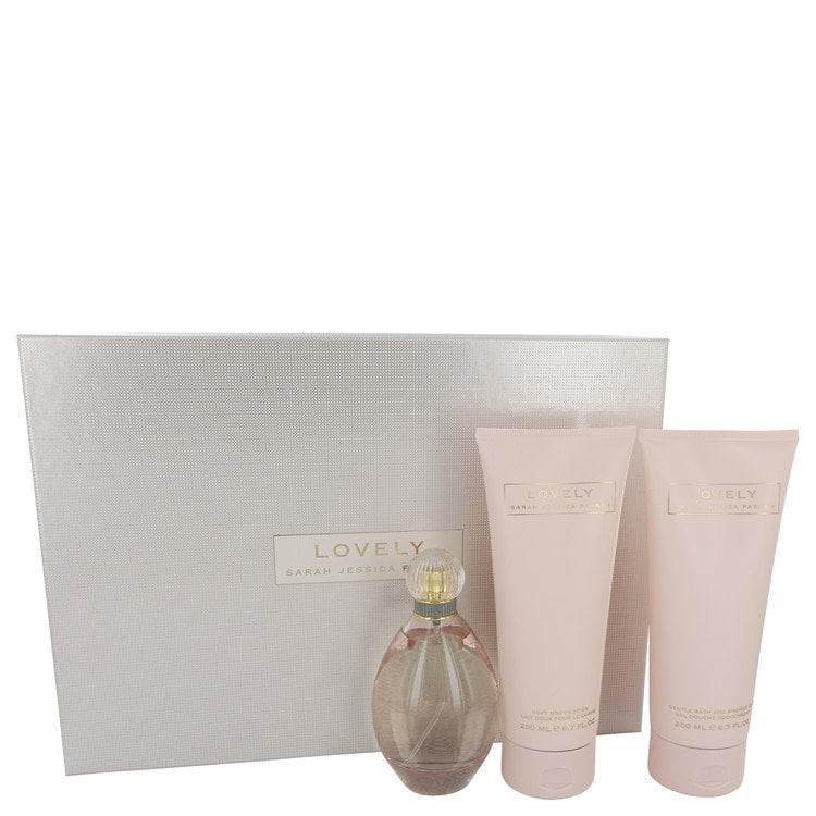 Sarah Jessica Parker Lovely Gift Set -- 3.4 oz Eau De Parfum Spray + 6.7 oz Body Lotion + 6.7 oz Gel for Shower - Walmart.com
