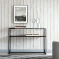 thumbnail image 6 of Evelyn&Zoe Nellie 42" Wide Rectangular Console Table with Metal Shelf, Blackened Bronze, 6 of 6