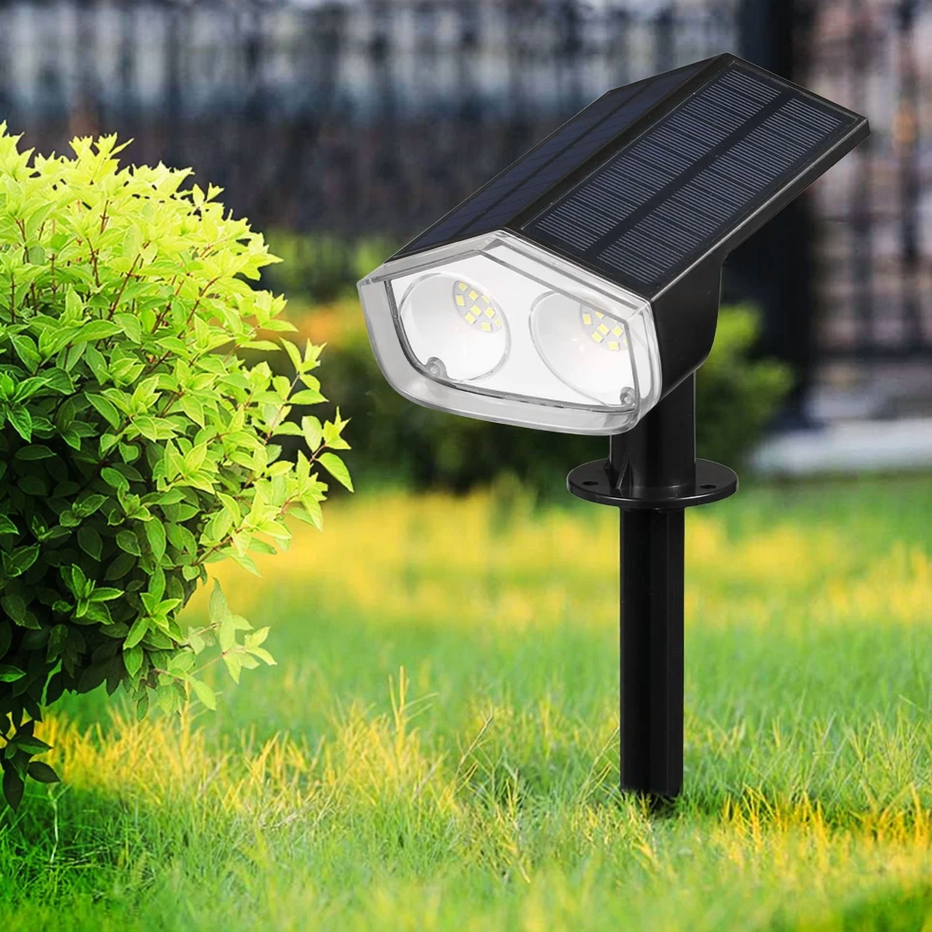 PURELY- Led Solar Light Spotlight Outdoor Garden Landscape Pathway Lawn Lamp Ip65