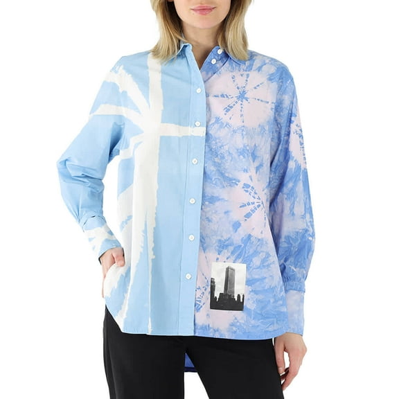 Proenza Schouler Ladies Multicolor Tie Dye Shirting, Brand Size 2