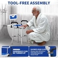 thumbnail image 6 of Shower Chair for Seniors Elderly Handicap Disabled Or Bariatric Adults, Heavy Duty 500 Lbs,Bench Seat for Inside Shower Stall and Bathroom Bath Tub with Arms and Back Adjustable Stool Chairs, 6 of 9