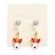 thumbnail image 2 of Pendiente de Navidad Sunnimix 2pcs ciervos Christmas Ear Stud, 2 of 8