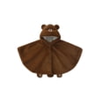 thumbnail image 2 of Adorable Boys Hooded Cape Winter Cloak Thickened Like Poncho Outerwear With Cute Bear Design Toddler Child Clothes, 2 of 4