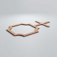 thumbnail image 3 of Ekena Millwork 19 7/8"W x 11 3/8"H x 3/8"T Small Bradley Decorative Fretwork Wood Wall Panels, Cherry, 3 of 7