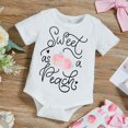 thumbnail image 4 of Viworld  Infant Baby Girls Summer Clothes Newborn Kids Letter Printed Romper+Floral Shorts Outfits Set, 4 of 7