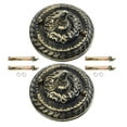 thumbnail image 4 of TAILTOSS 2Pcs Vintage Style Ceiling Light Canopy Kit in Dark Brown Iron for Ceiling Lamp 5.3x5.3x2.6in, 4 of 8