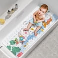 thumbnail image 1 of Alfombra de baño para bebé AmazerBath, antideslizante, diseño de elefante, 100 x 40 cm, 1 of 7