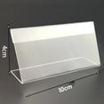 thumbnail image 2 of 10/15pcs 4*10cm Acrylic Sign Display Stand Price Business Card Label Label Stand, 2 of 5