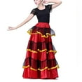 thumbnail image 3 of Ladies Dancewear Spanish Bull Dance Skirt Belly Dance Skirt Big Swing Flamenco, 3 of 5