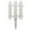 White #0, variant on White Plastic Garden Fence | Decorative Picket Fence Edging for Lawns, Flowerbeds & Plant Borders | Outdoor Yard Decor