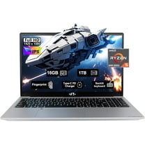 Nimo 2025 Laptop, 15.6"FHD Display Business Gaming Laptop, 6-Cores AMD Ryzen 5 6600H (Beat i5-12450H, up to 4.5GHz), 16GB DDR5, 1TB SSD, 100W Type-C, WiFi 5, Fingerprint, Backlit Keyboard, Windows 11
