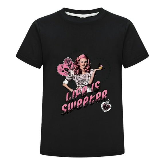 Girls Short Sleeve Top – Descendants 4 Red Princess Shirt for Summer
