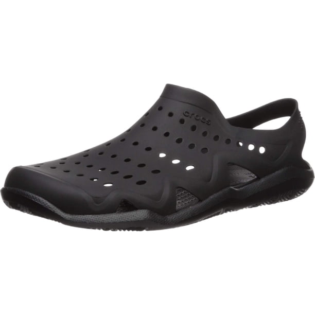Zapatillas acuáticas Crocs Swiftwater Wave, color negro, talla 8 M