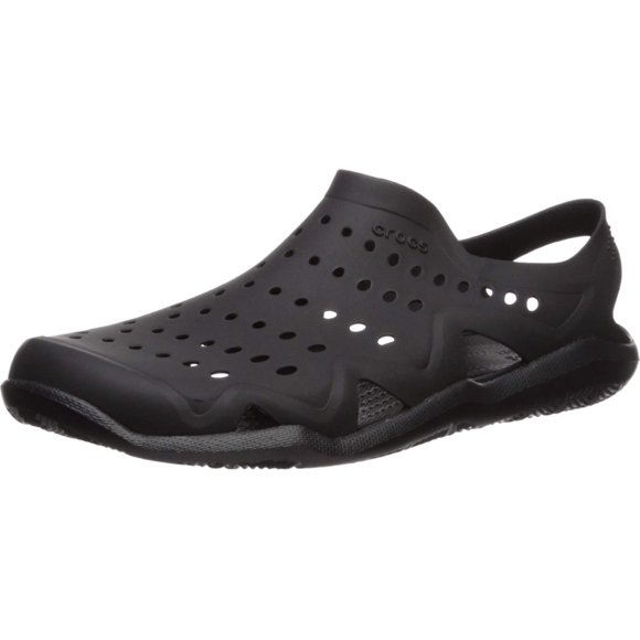 Zapatos Crocs Swiftwater Wave Negros Amigables con el Agua Talla 7 M